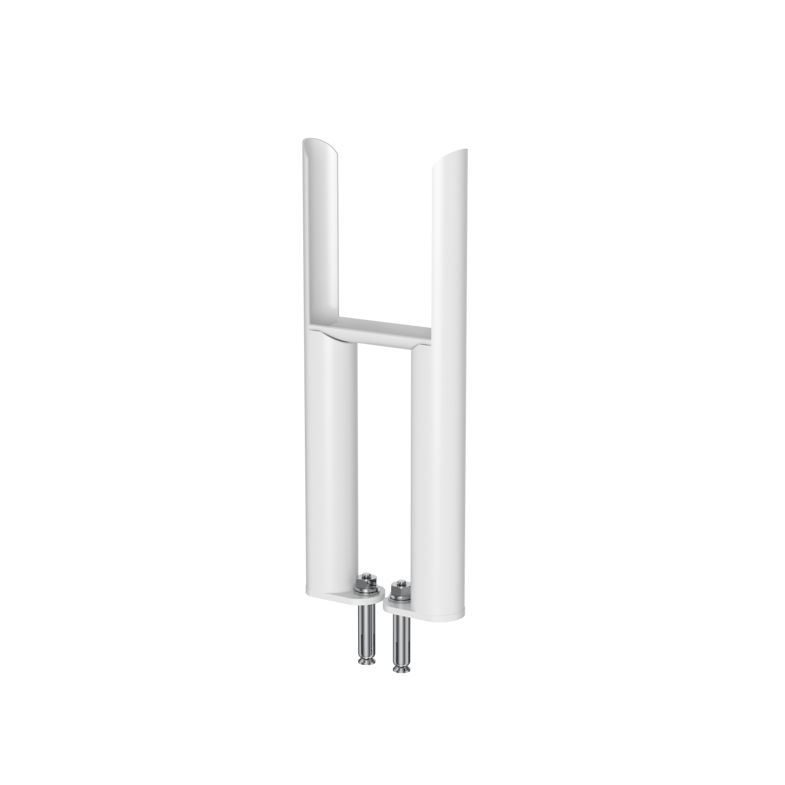 Scudo Column Radiator 3 Column Insertable Feet, white mild steel, pair
