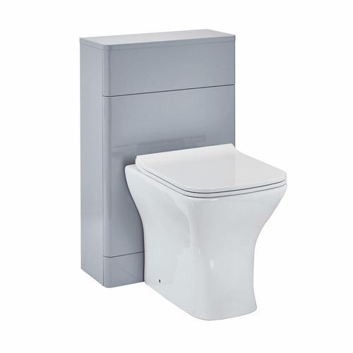 Scudo Rossini 500mm floorstanding WC unit in Pebble Grey Painted MDF