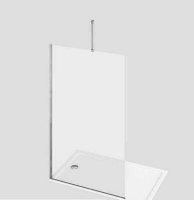 Scudo brushed brass ceiling stabilising bar for shower screens
