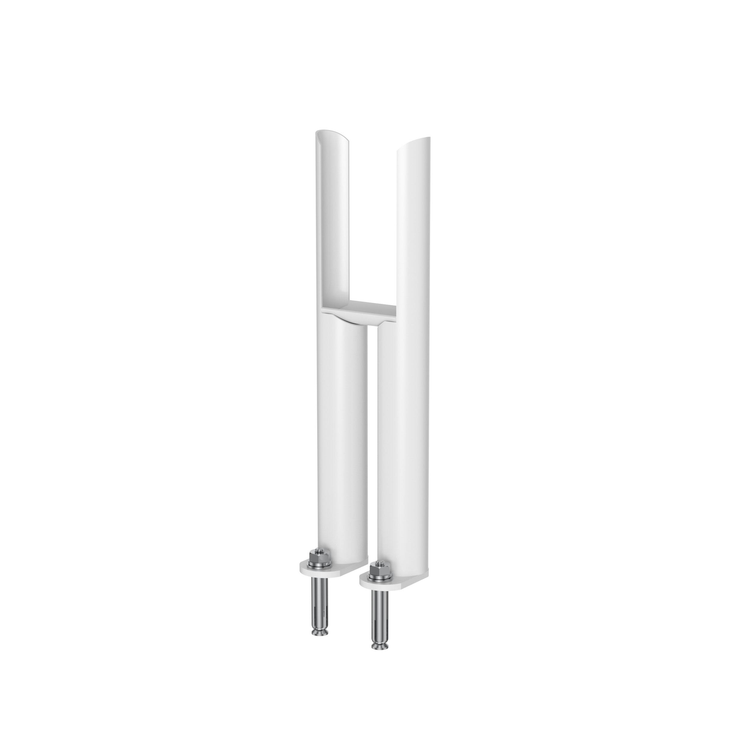 Scudo Column Radiator 2 Column Insertable Feet, white mild steel, pair