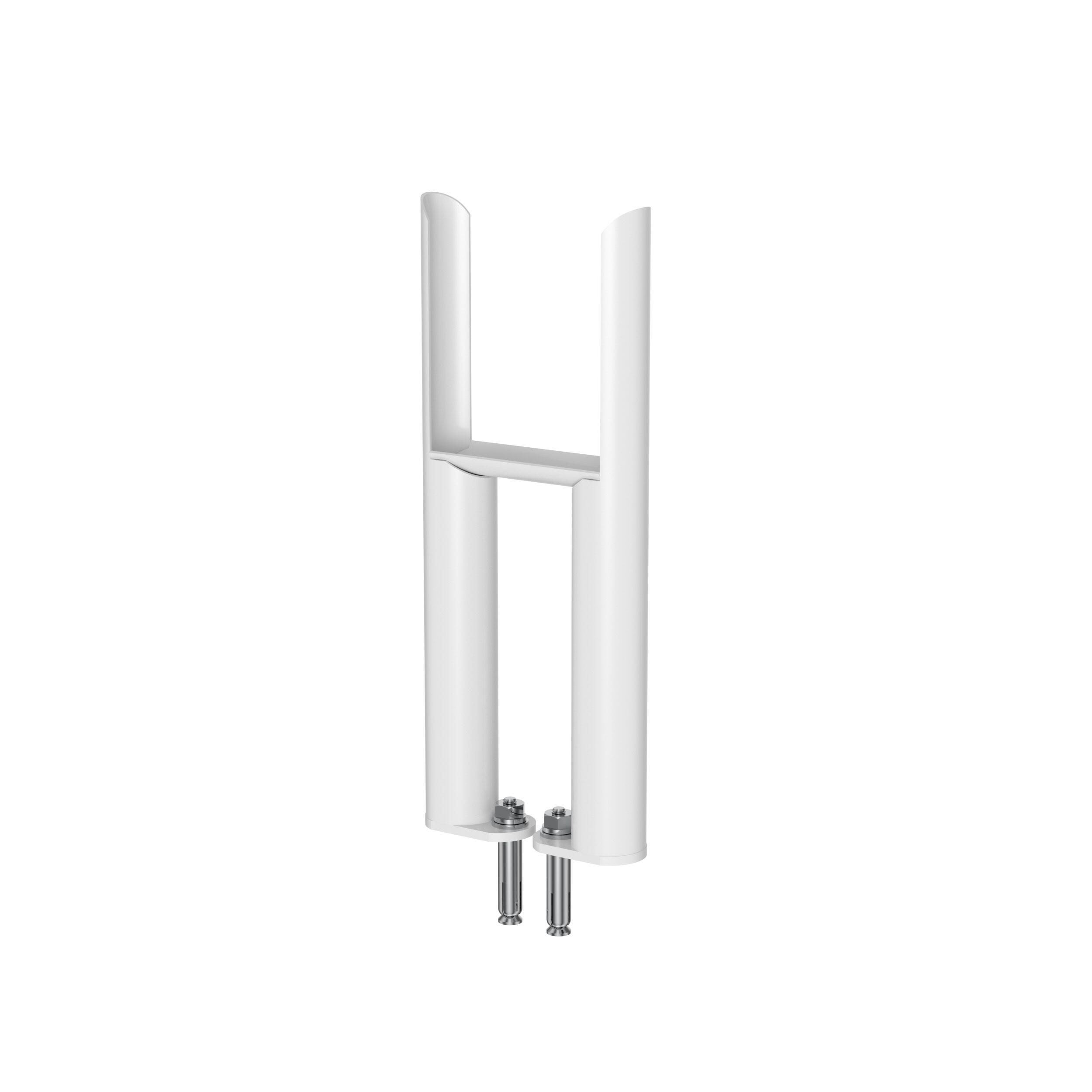 Scudo Column Radiator 3 Column Insertable Feet, white mild steel, pair