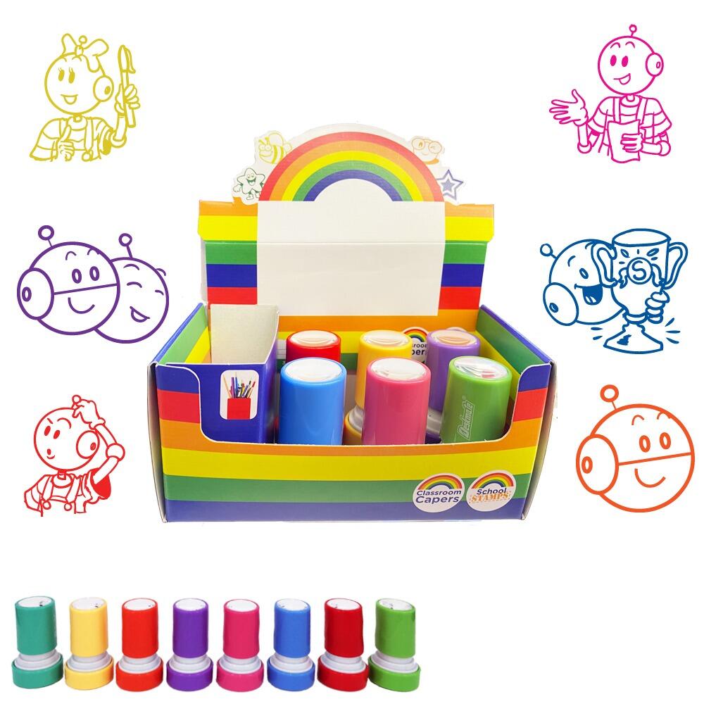 Lot De 12 Tampons Auto-encreurs Licorne - Motifs Enfants Pour Loisirs Créatifs & Bricolage