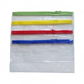 Trousse Scolaire | Trousse à Crayons Zip Coloré Transparent
