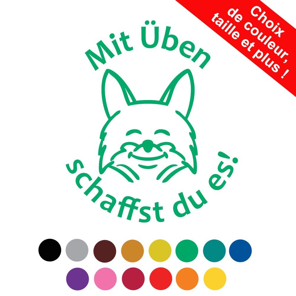 Tampons Auto-Encreurs | Mit Üben Schaffts du es! Tampons Encreurs Allemands Auto-encreur Options de Personnalisation