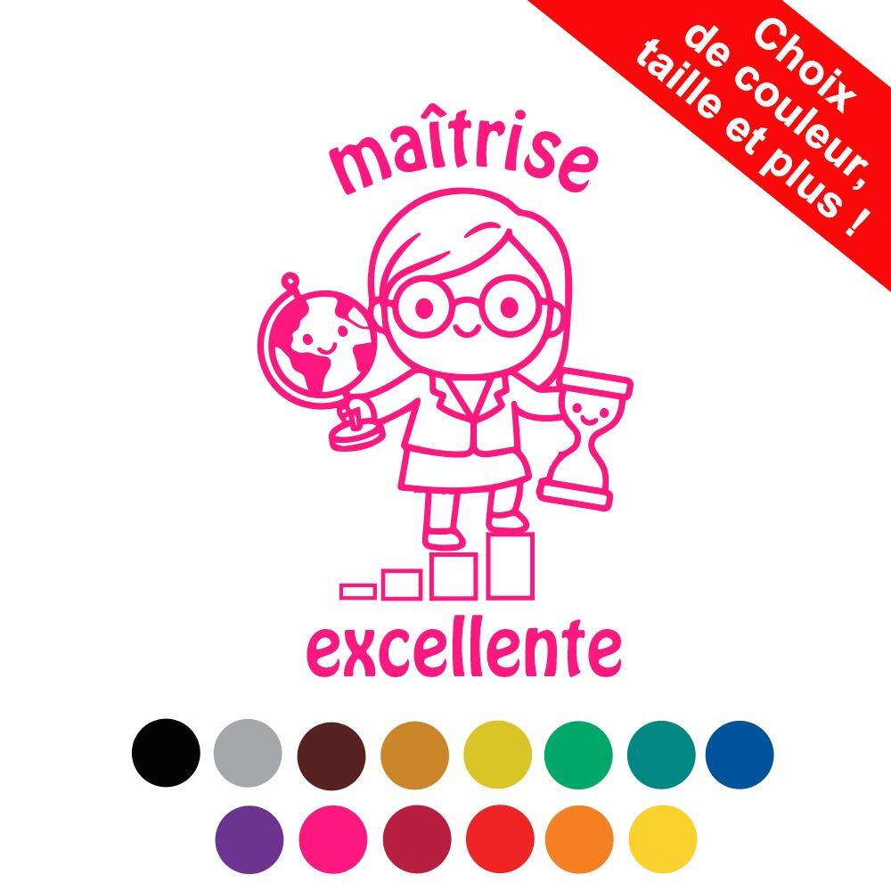 Tampon Enseignant | Maîtrise Excellente Tampon Encreur Personnalisé de en_route_vers_le_savoir