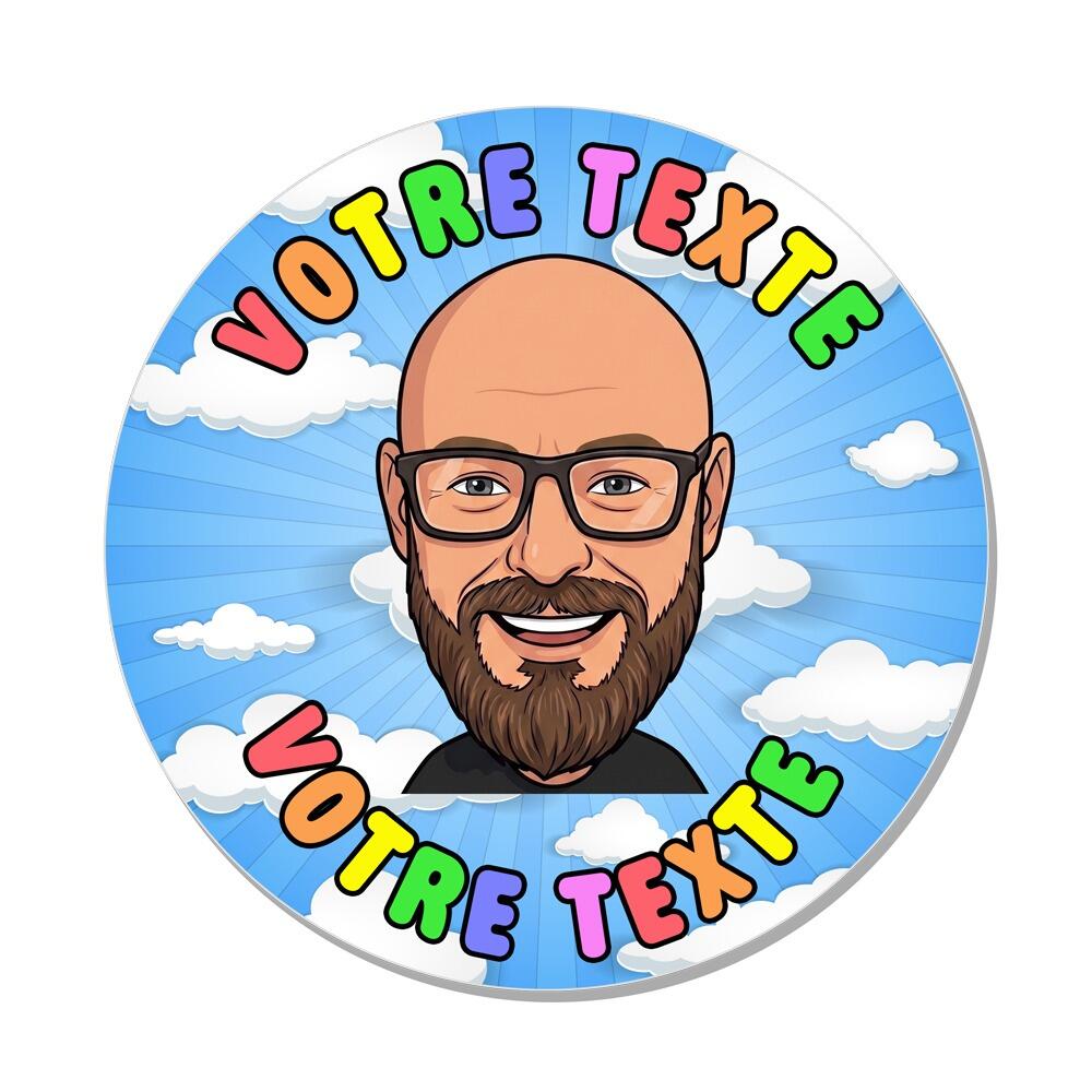 Coffret Cadeau Selfie Premium Enseignant Personnalisé | Cadeau Fin d'Année Maître/Maîtresse. Design Cloud Burst