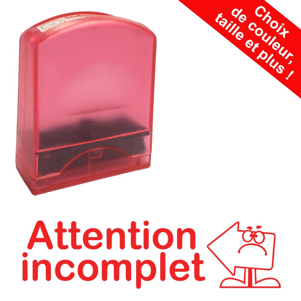 Tampons Encreurs | Attention incomplet Tampons Auto-Encreurs - 33x9mm