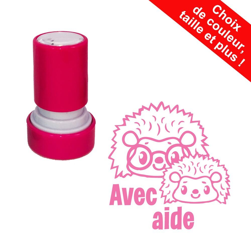 Tampons Enseignants | Avec aide Tampon Auto-Encreur Motif Hérisson Mignon. Options Personnalises