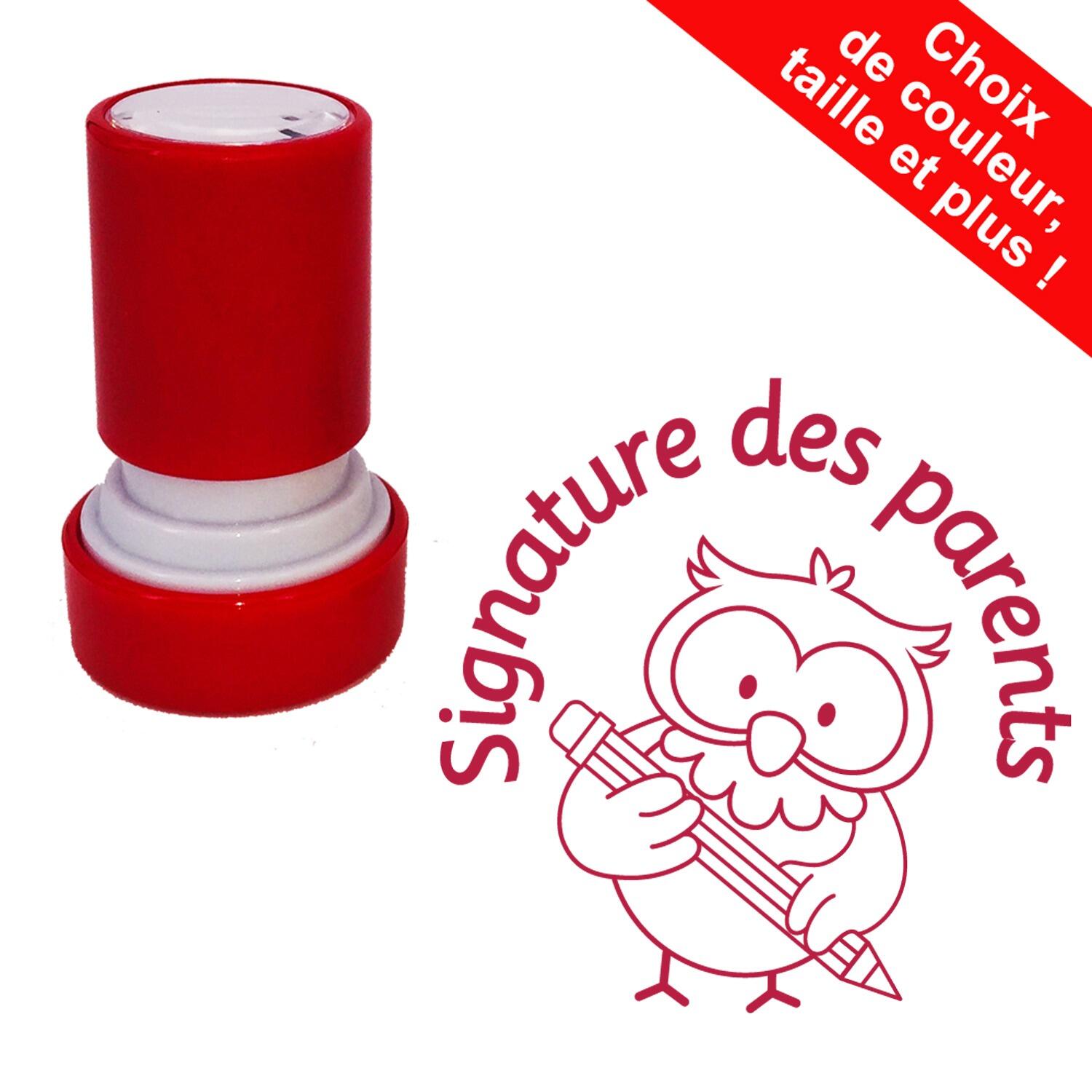 Tampons Encreurs | Signature des parents Tampons Auto-Encreurs - 22mm