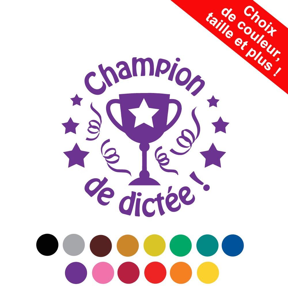Tampons Encreurs Personnalisés | Champion de dictée Tampon Auto-Encreur Enseignants à Personnaliser