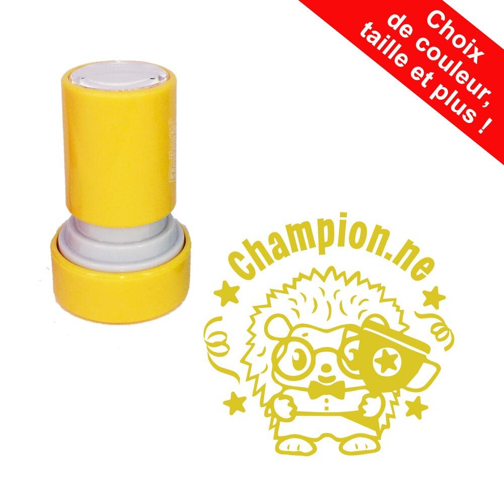 Tampons Enseignants | Champion.ne Tampon Auto-Encreur Motif Hérisson Mignon. Options Personnalises