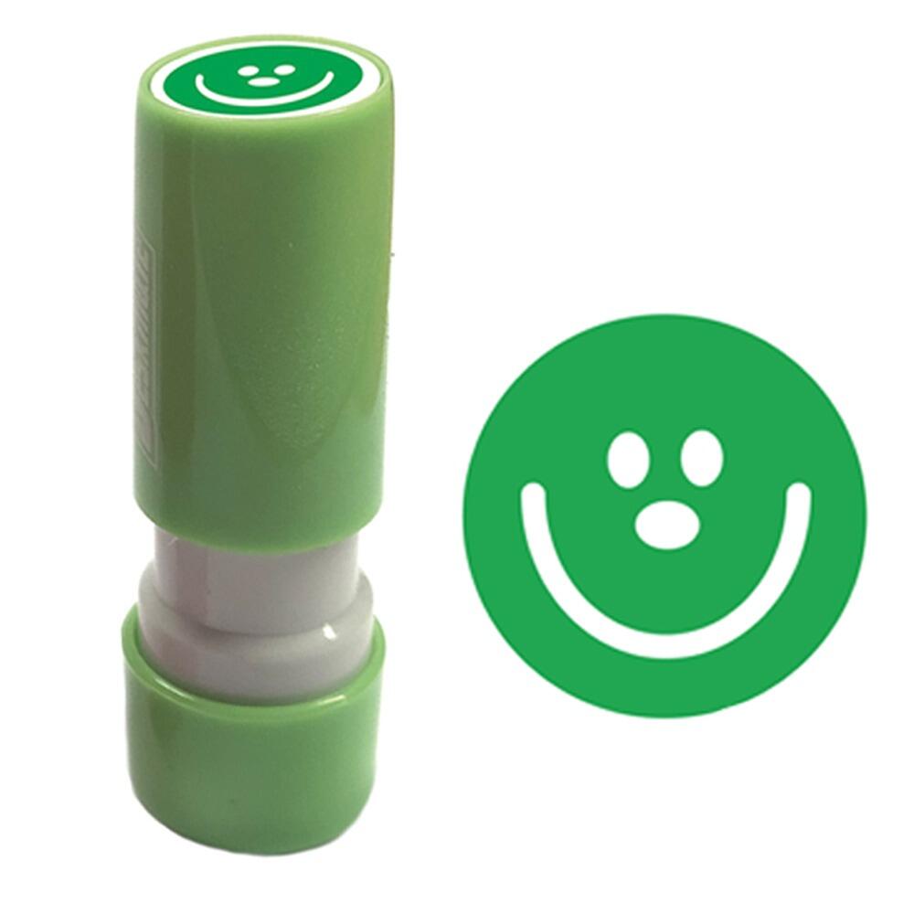 Tampon Petit | Smiley Vert Tampon Encreur Mini / Tampon de fidélité - 8mm