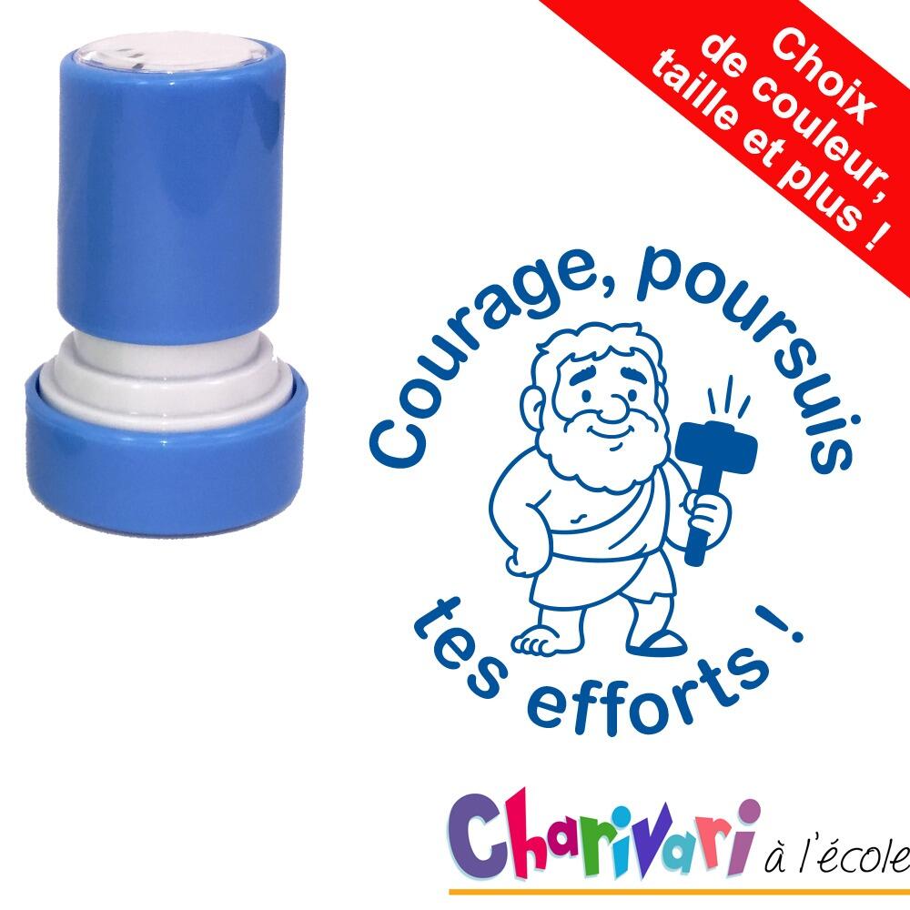 Tampons Enseignants | Courage, poursuis tes efforts ! Tampon Auto-Encreur Mythologie Personalisés