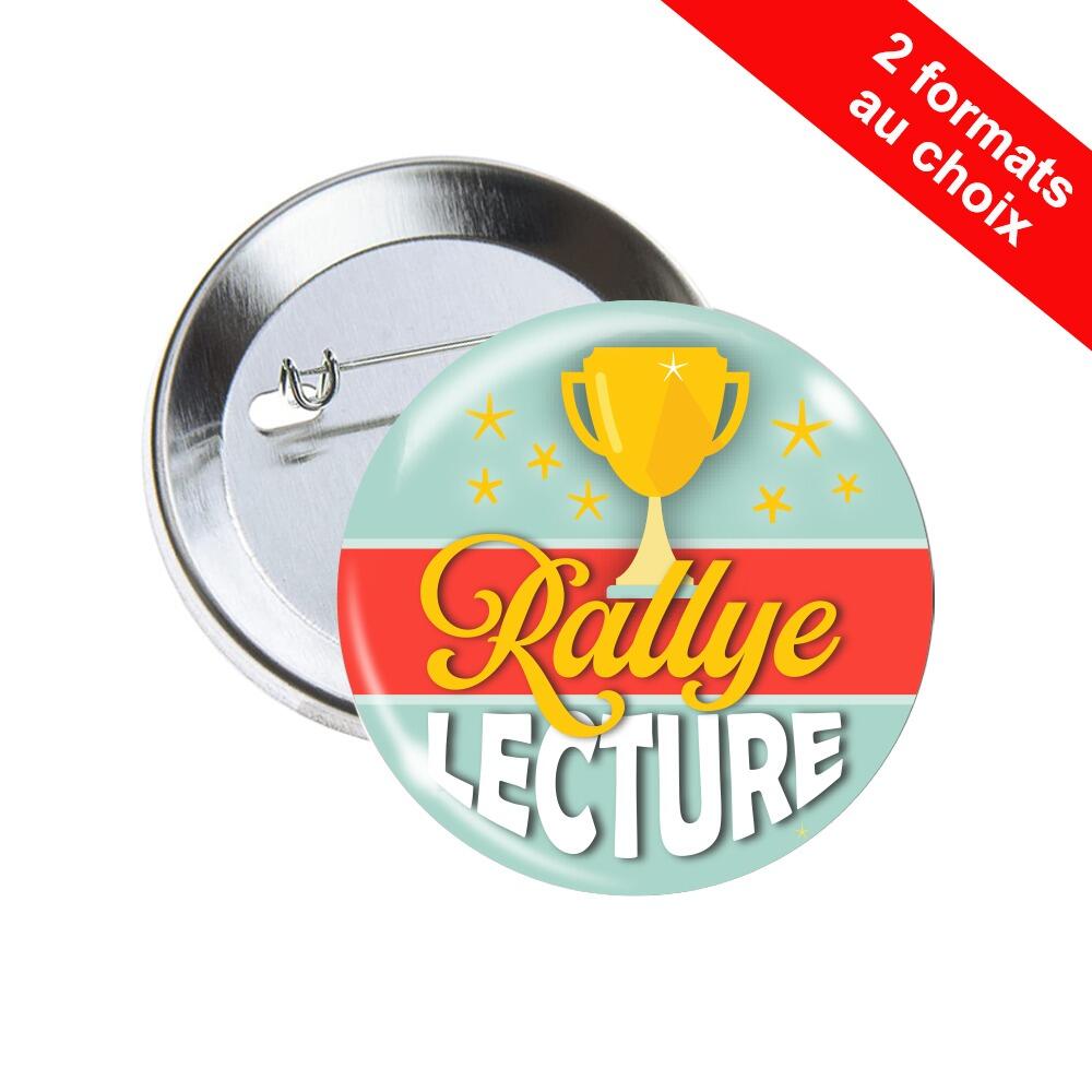 Badges Lecture | Badges Rallye Lecture Trophée Doré - 38mm/63mm