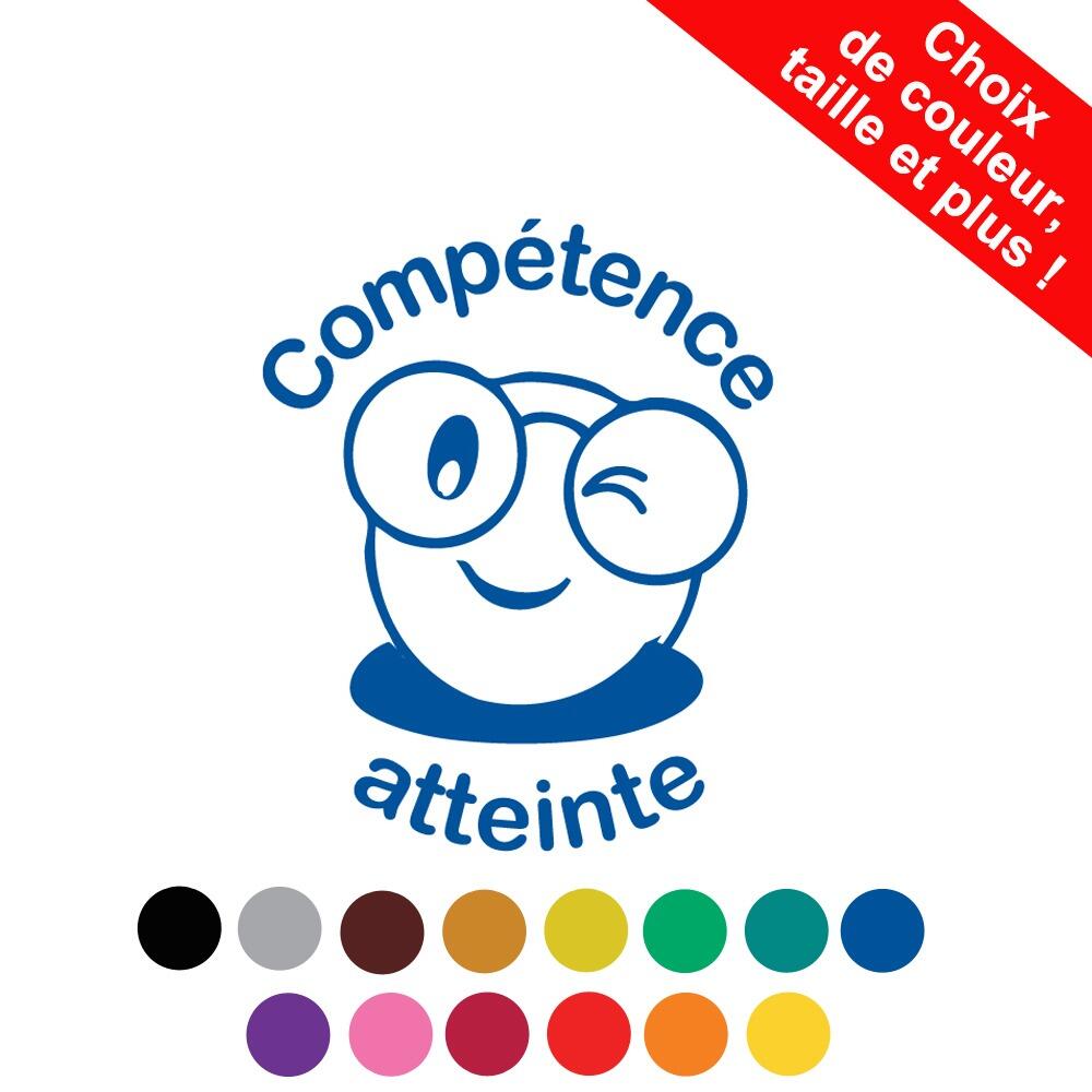 Tampons Encreurs Personnalisés | Compétence atteinte Tampon Auto-Encreur Enseignants à Personnaliser