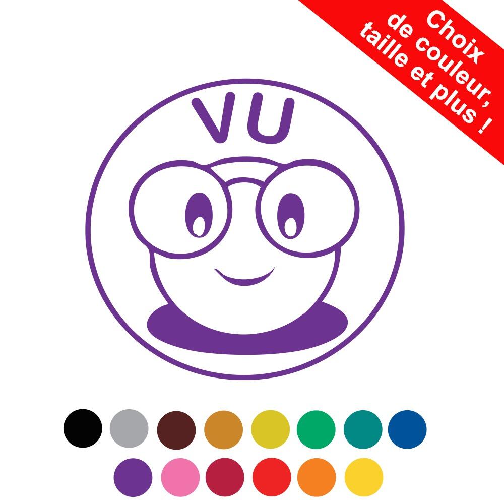 Tampons Encreurs Personnalisés | Vu (Smiley) Tampon Auto-Encreur Enseignants à Personnaliser