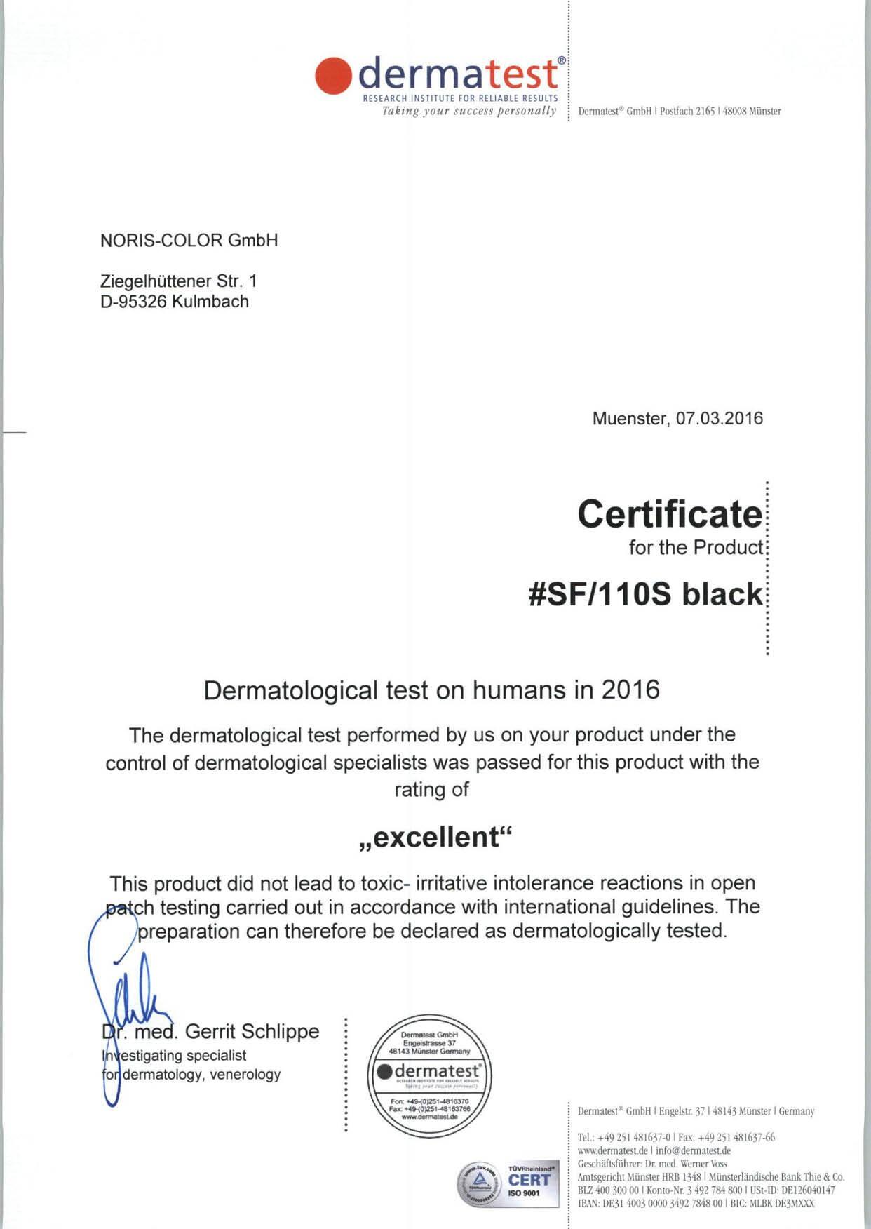Tampon (Peau) Hypoallergénique | Dermatological Certificate