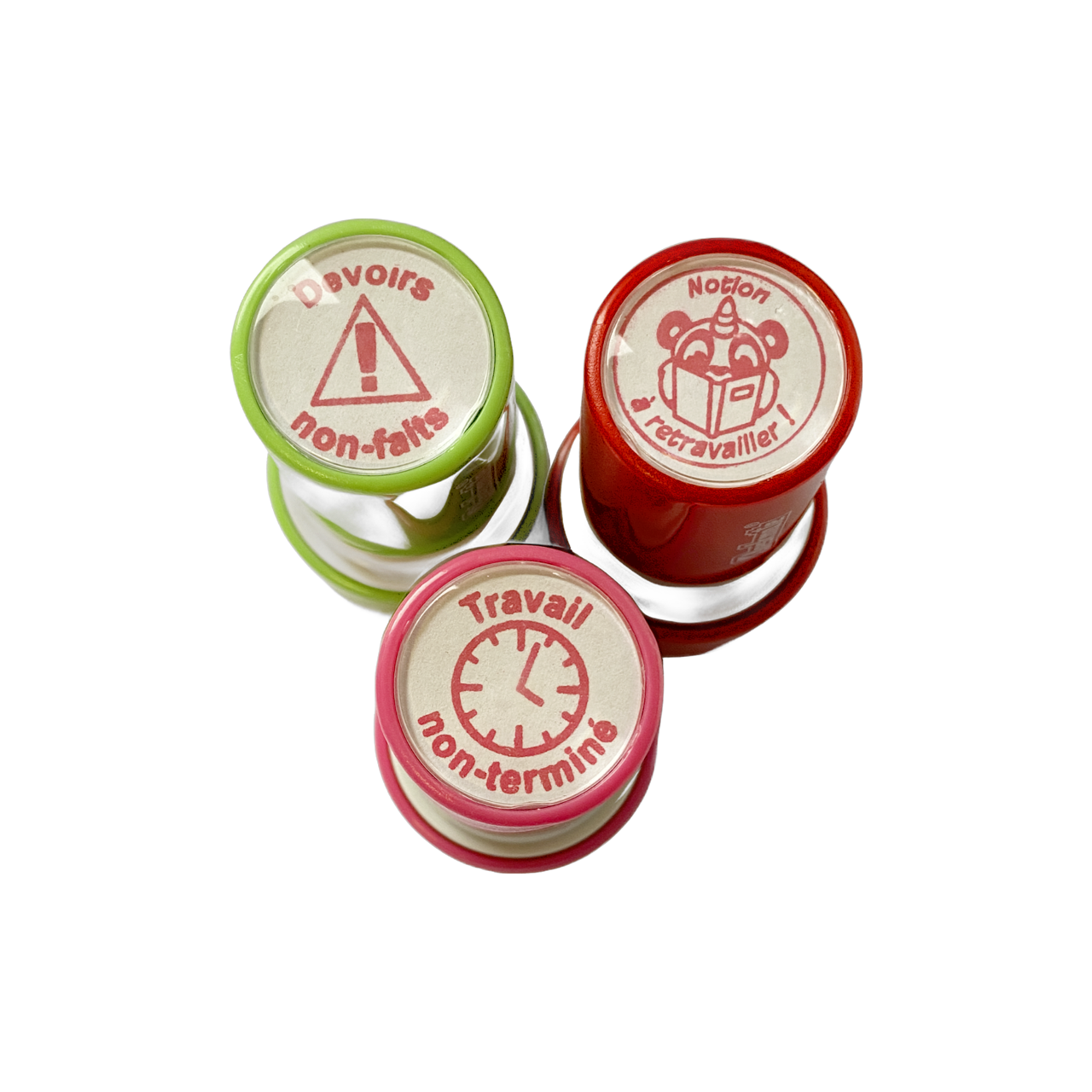 Tampons Enseignants | Vente ! Lot de 3 tampons auto-encreurs mixtes pour les enseignants