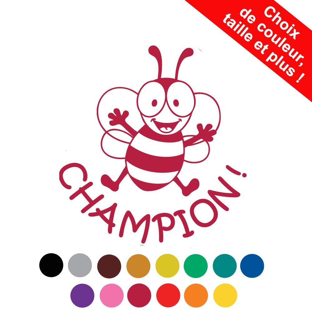 Tampons Encreurs Personnalisés | Champion ! (Abeille) Tampon Auto-Encreur Enseignants Personnaliser