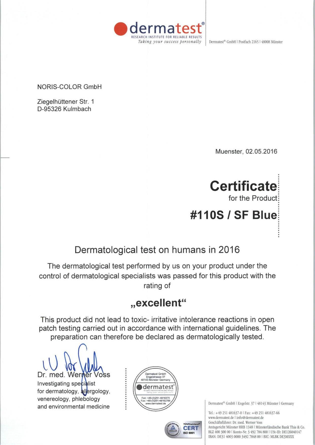 Tampon (Peau) Hypoallergénique | Dermatological Certificate