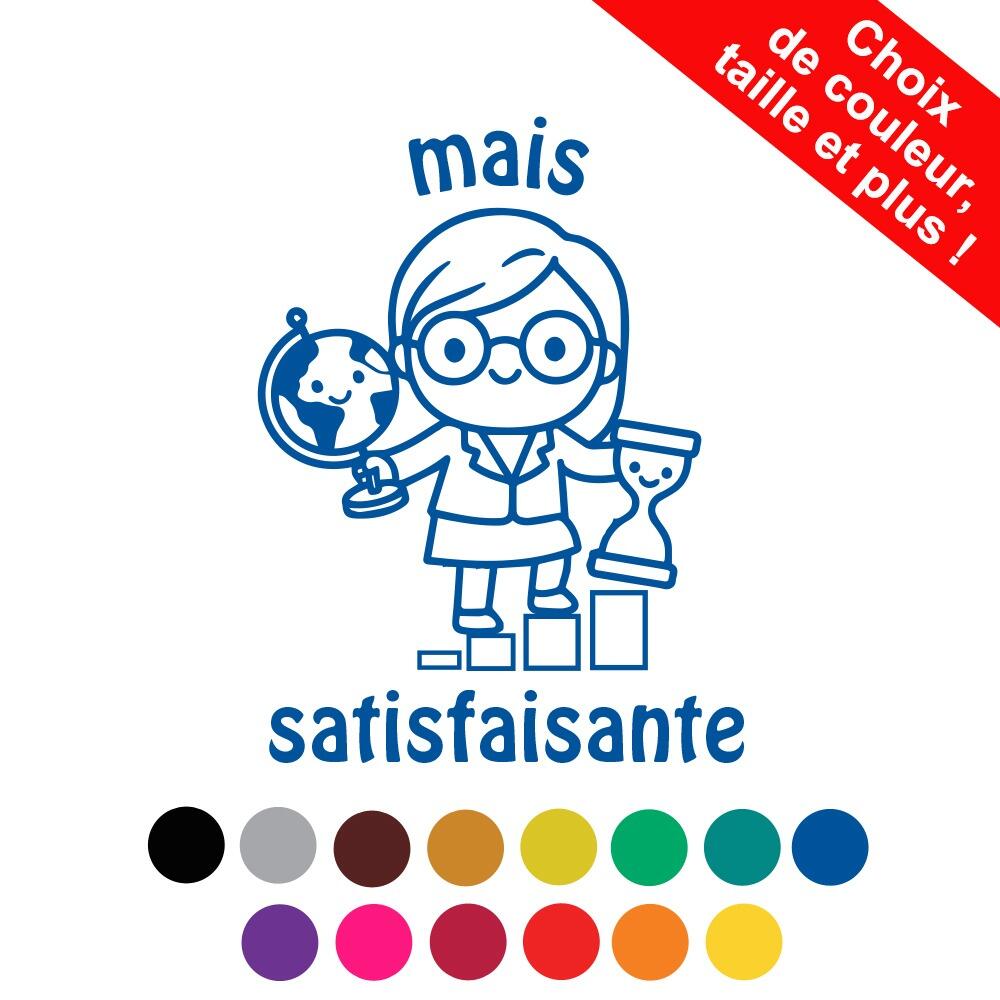 Tampon Enseignant | Maîtrise Satisfaisante Tampons Encreurs Personnalises de en_route_vers_le_savoir
