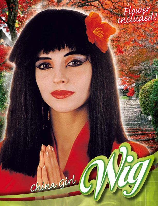 Chinese Flower Wig - Lady's Costume Wig