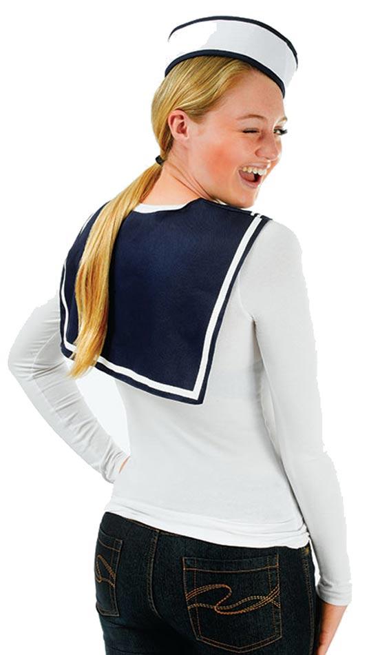 Instant Sailor Fancy Dress Costume Set - Rear View