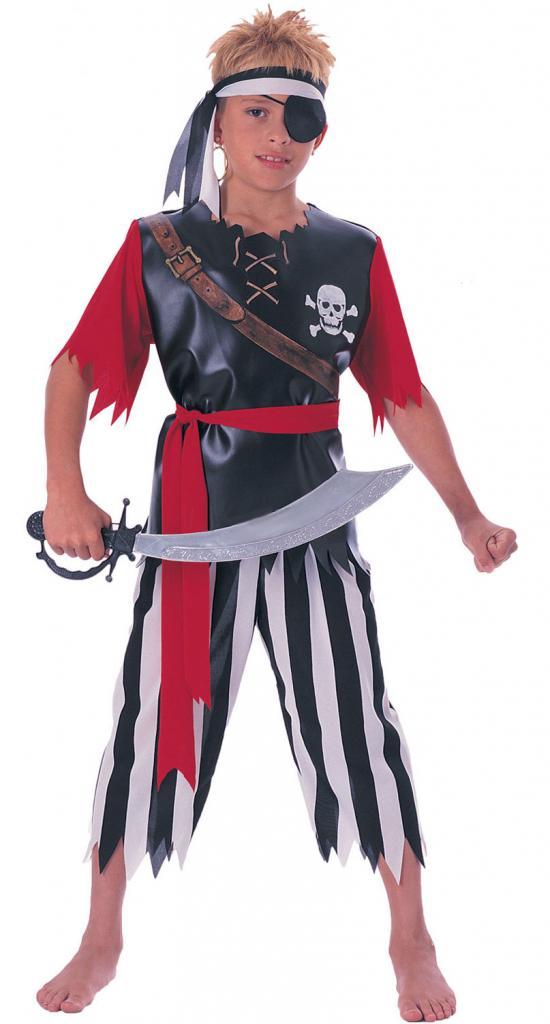 Pirate King Fancy Dress Costume for Boys by Rubies in sizes sml-lrg and available from Karnival Costumes