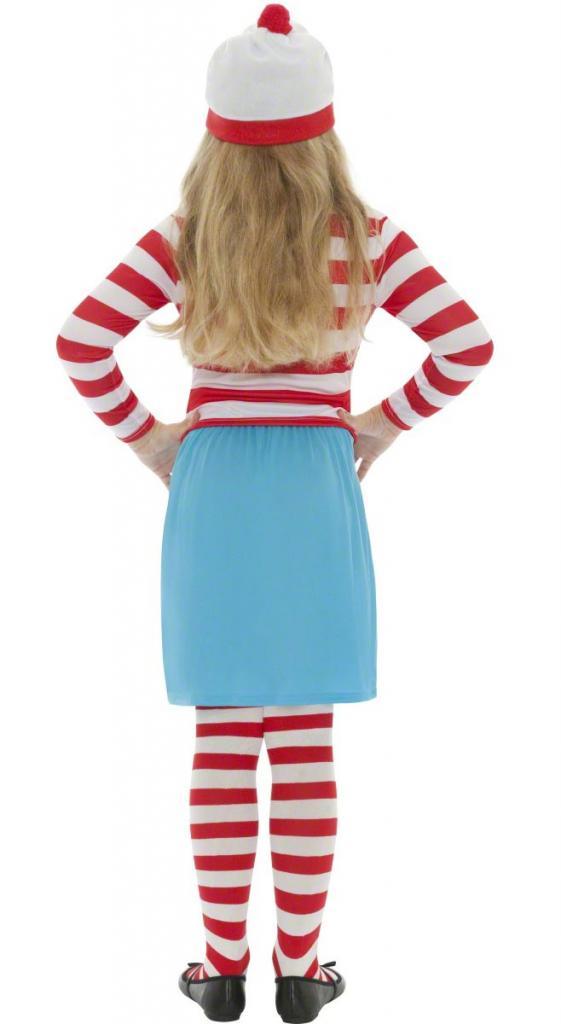 Wheres Wenda Fancy Dress Costume for Girls - Childrens Bookweek Dress-Up idea - Rear View by Smiffys 38793 available here at Karnival Costumes online party shop