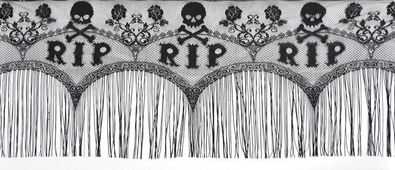Lace Lampshade Topper - 62" Wide Halloween Decoration