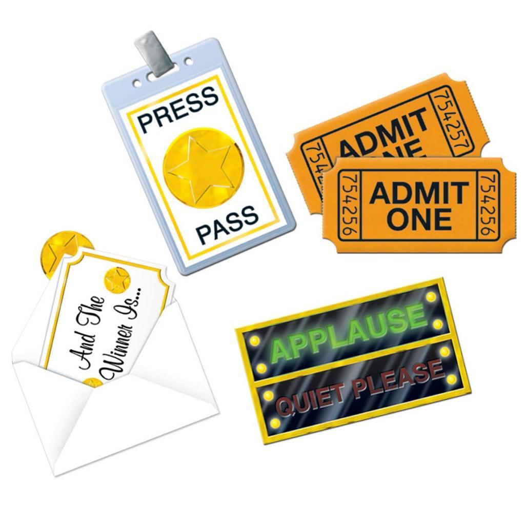 Awards Night Cutouts in a 4 Piece Pack