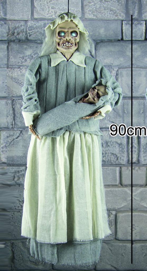 Battery Operated Lady Skeleton with Baby with Sound by Premier Decorations HB159815 and available from Karnival Costumes
