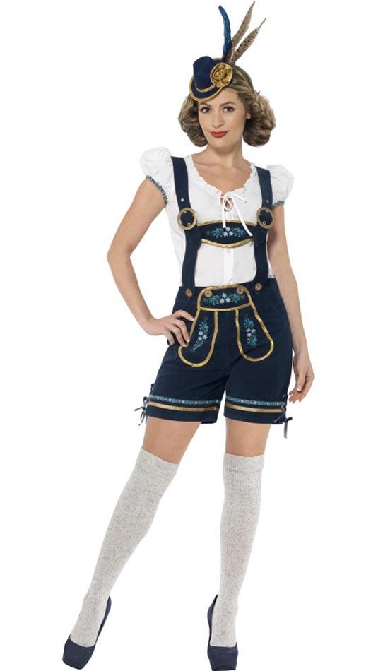 Deluxe Traditional Oktoberfest Fancy Dress Costume for Women by Smiffy 45264 from Karnival Costumes