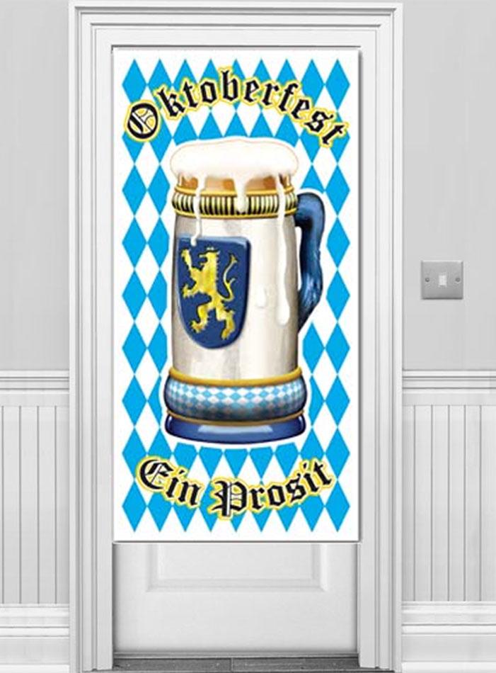 Oktoberfest Door Cover Bavarian Decoration by Beistle 57083 available in the UK from Karnival Costumes