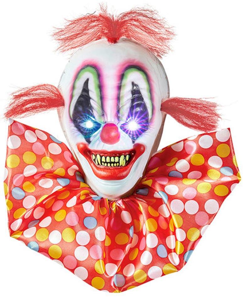 40cm Horror Clown with Colour Changing Eyes 07106 from a collection of Killer Klown decorations here at Karnival Costumes online party shop