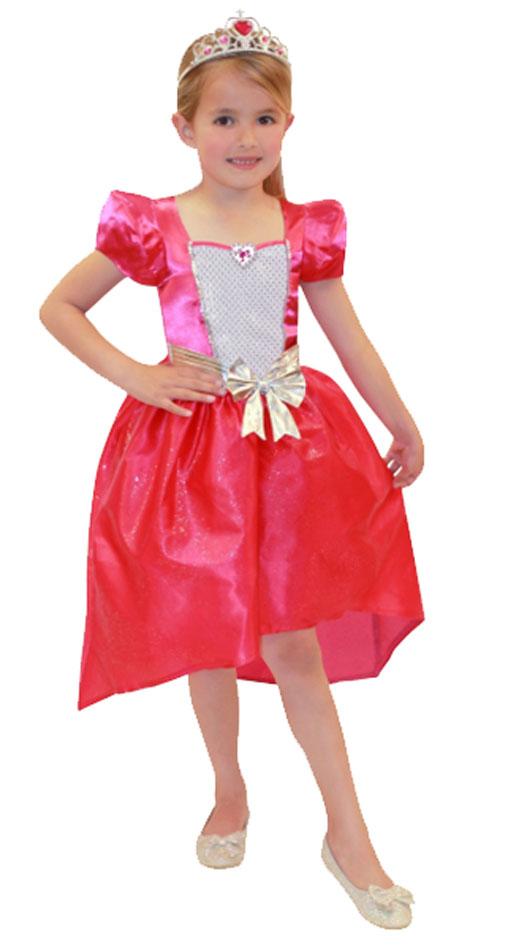 Barbie Pink Princess Fancy Dress & Mini Me Doll by Amscan 997122 available here at Karnival Costumes online party shop