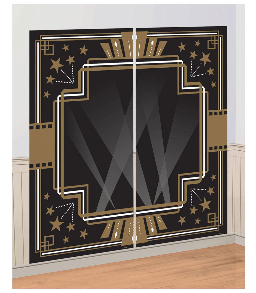 Glitz and Glam Hollywood Photo Booth Scene Setters 1.65m x 1.65m by Amscan 670733 available here at Karnival Costumes online party shop