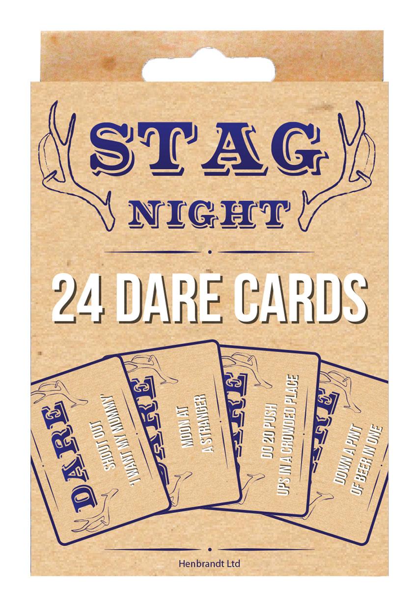 Stag Night Dare Cards pk24 by Henbrandt C51463 available here at Karnival Costumes online party shop