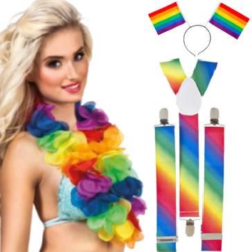 Rainbow Pride costume accessories available here at Karnival Costumes online party shop