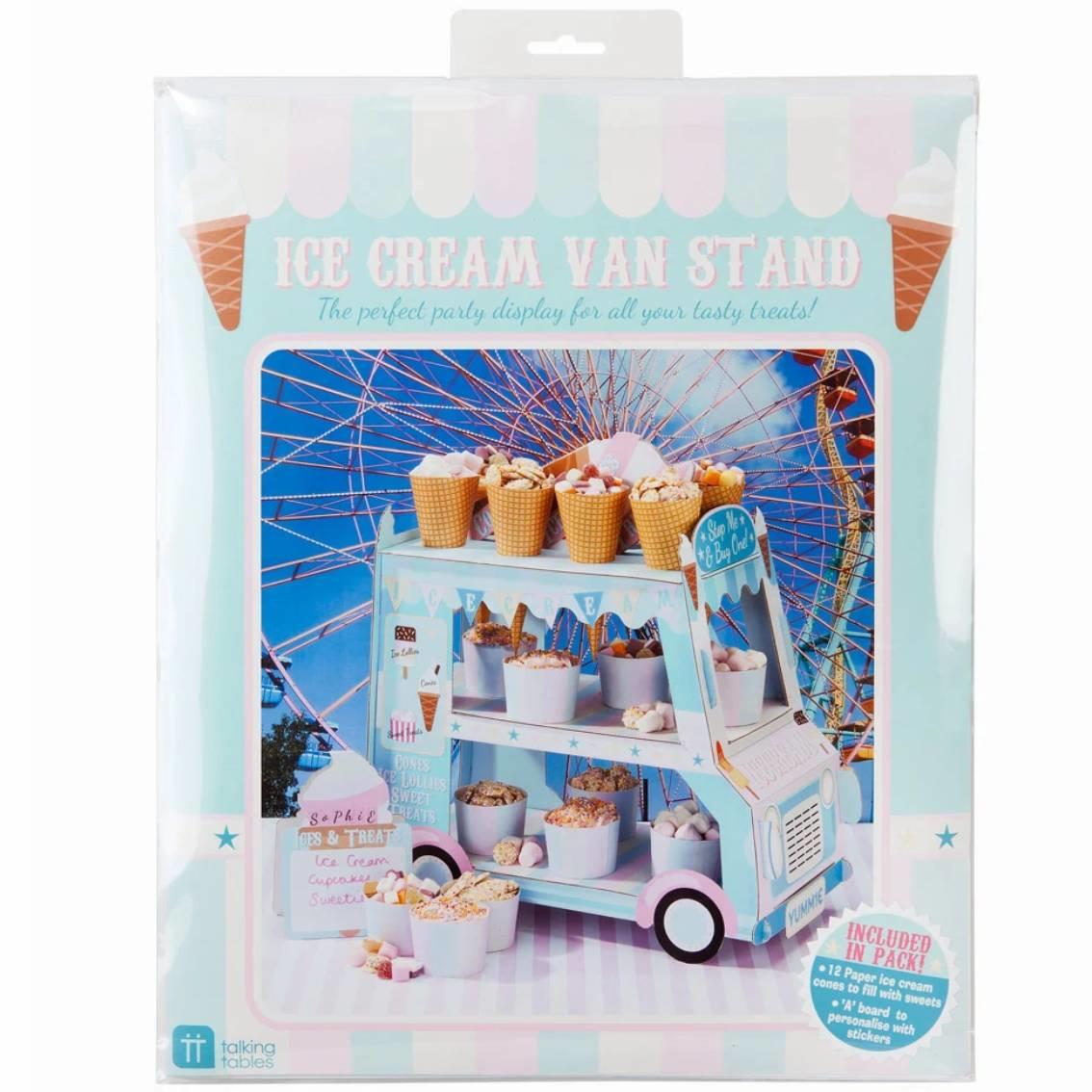 Packaging for our popular Ice Cream Van Stand by Talking Tables STALL-ICECREAM available from Karnival Costumes online party shop