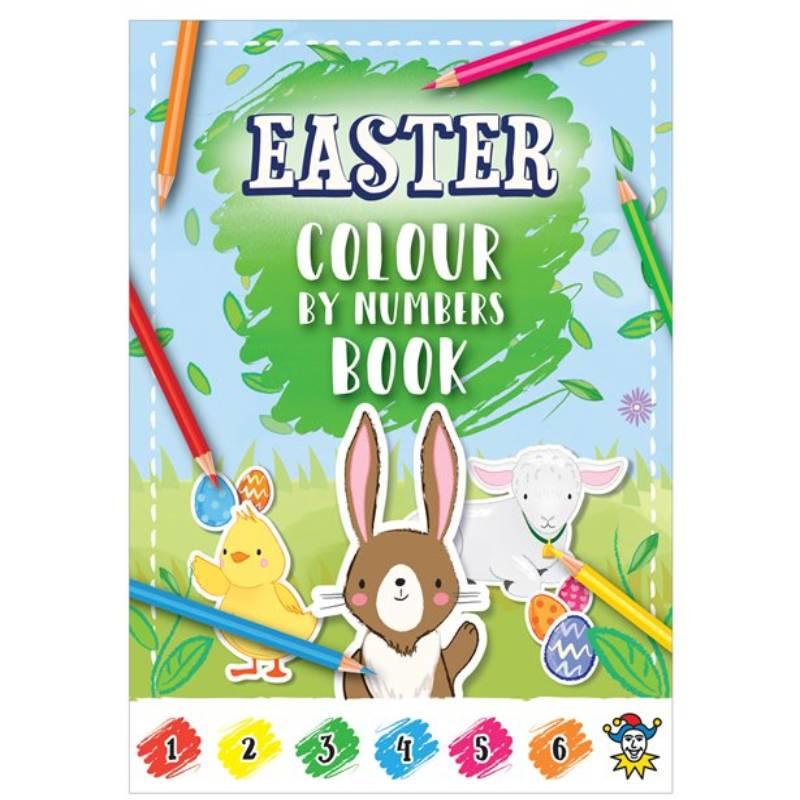 A6 mini Easter Fun Colour by Numbers book by Henbrandt E51689 available here at Karnival Costumes online party shop