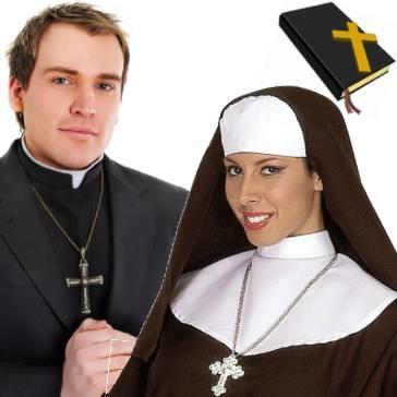 Religious themed costume accessories. Superb selection to complete religious costumes from a number of faiths. Available here at Karnival Costumes online party shop