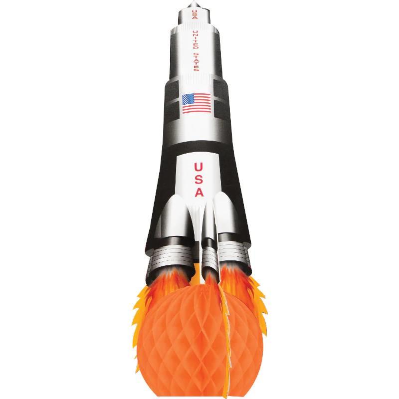 Space Blast 13.5" tall Honeycomb Centerpiece by Creative Party 265533 available here at Karnival Costumes online party shop