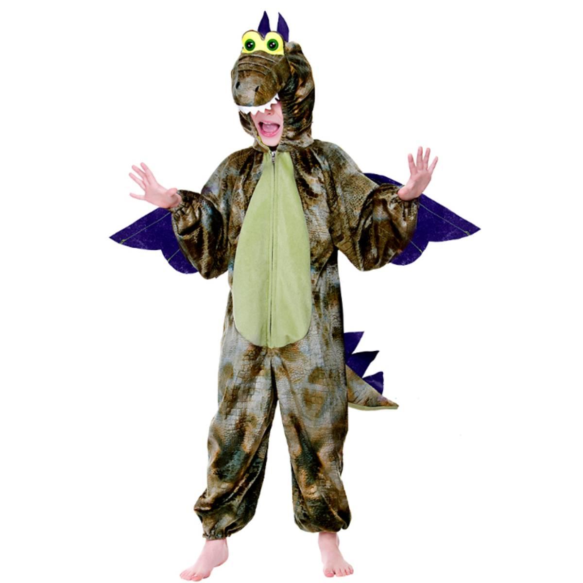 Childrens Dinosaur Fancy Dress Costume by Wicked KA-4429 available here at Karnival Costumes online party shop
