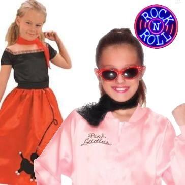 Children's Rock and Roll themed fancy dress costumes and dress-up outfits available in a wide range of styles and sizes available here at Karnival Costumes online party shop