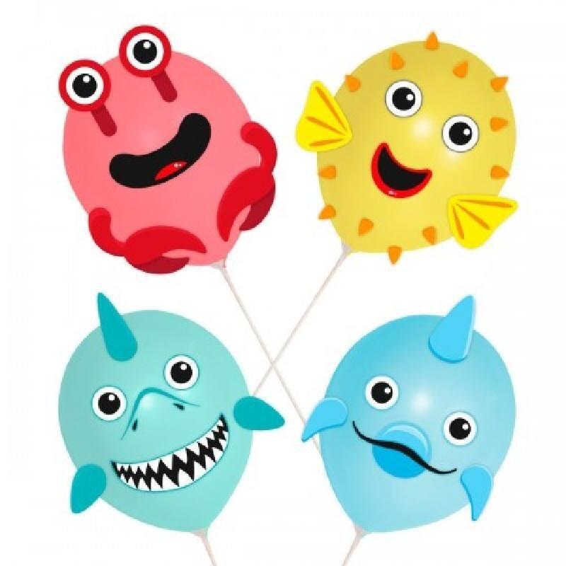 Balloon Kit Sea Animal Heads pk4 by Folat 8581 available here at Karnival Costumes online party shop