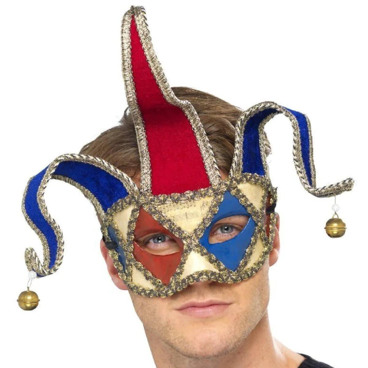 Venetian Musical Jester Eyemask for adults by Smiffys 38987 available here at Karnival Costumes online party shop