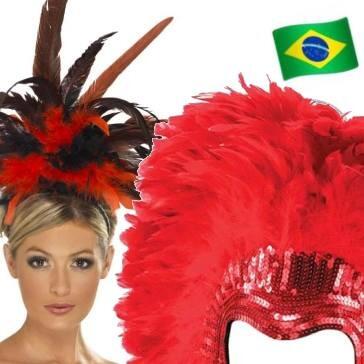 Brazilian Carnival Headdresses for men and women. Great selection exciting headwear for Carnivals and Burlesque Shows available here at Karnival Costumes online party shop
