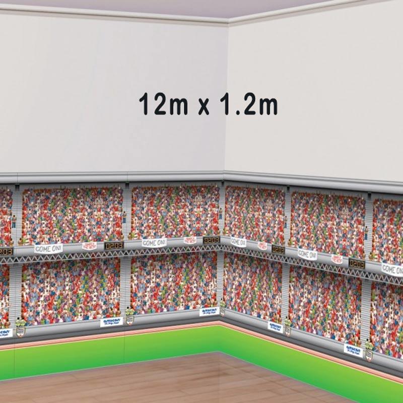 Sports Stadium room wall roll 12m x 1.2m by Amscan 995074 available here at Karnival Costumes online party shop