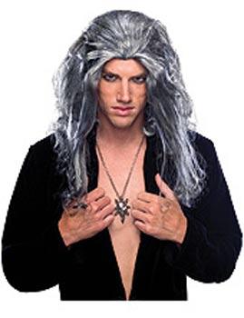 Under Lord Wig - Silver Grey with Black and White